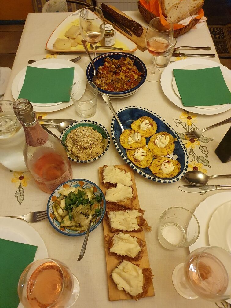 cena a casa di Maria e Diego