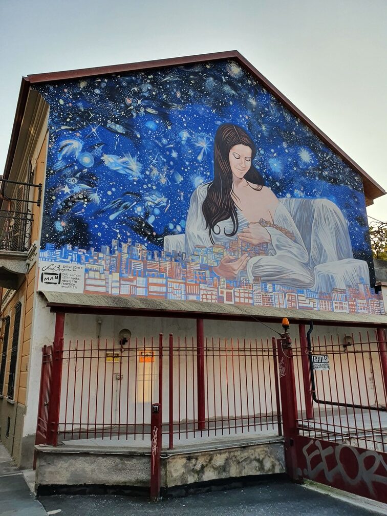 mau musei di torino murales cielo