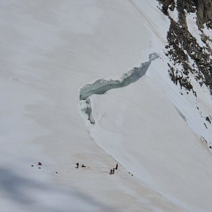 ghiacciaio monte bianco